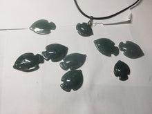 Load image into Gallery viewer, 100% Natural type A dark green/blue/black/gray Guatemala jadeite jade 3D tropical fish Pendant group PD95