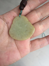 Load image into Gallery viewer, 100% Natural type A yellow green happy buddha jadeite Jade pendant AX159