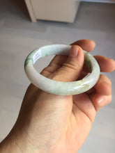Load image into Gallery viewer, 52.2mm 100% natural certified green/purple/orange(FU LU SHOU) jadeite jade bangle Q139-7290