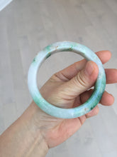 Load image into Gallery viewer, 60.2mm certified Type A 100% Natural light green sunny green light purple Jadeite Jade bangle BK138-5279