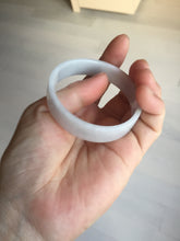 Load image into Gallery viewer, 51mm Certified Type A 100% Natural light purple/white square Jadeite Jade bangle BN92-2723