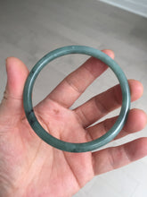 Load image into Gallery viewer, 58.8mm Certified Type A 100% Natural dark green/blue/gray/black slim round cut Guatemala Jadeite bangle GL36-16-3806