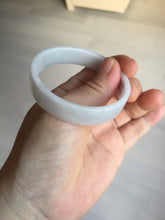 Load image into Gallery viewer, 51mm Certified Type A 100% Natural light purple/white square Jadeite Jade bangle BN92-2723