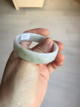 Load image into Gallery viewer, 51mm Certified Type A 100% Natural light purple/white square Jadeite Jade bangle BN93-2719