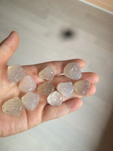 Load image into Gallery viewer, 100% natural icy clear warm light yellow/white agate happy Buddha pendant XY76 (add on item)