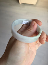 Load image into Gallery viewer, 51mm Certified Type A 100% Natural light purple/white square Jadeite Jade bangle BN93-2719