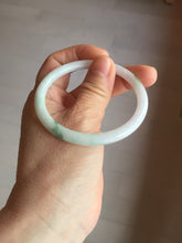 Load image into Gallery viewer, 53.9mm 100% natural Type A sunny green white purple round cut jadeite jade bangle BL96-4661
