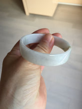 Load image into Gallery viewer, 51mm Certified Type A 100% Natural light purple/white square Jadeite Jade bangle BN93-2719
