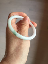 Load image into Gallery viewer, 53.9mm 100% natural Type A sunny green white purple round cut jadeite jade bangle BL96-4661
