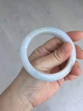 Load image into Gallery viewer, 54.5mm Certified Type A 100% Natural white purple Jadeite bangle AY130-6662