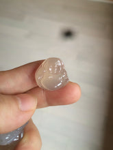 Load image into Gallery viewer, 100% natural icy clear warm light yellow/white agate happy Buddha pendant XY76 (add on item)