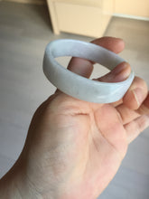 Load image into Gallery viewer, 51mm Certified Type A 100% Natural light purple/white square Jadeite Jade bangle BN93-2719