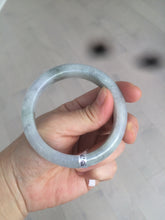 Load image into Gallery viewer, 55.7mm Certified Type A 100% Natural watery light purple/green/white Jadeite Jade bangle F99-3522