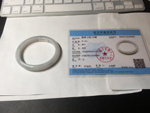 Load image into Gallery viewer, 52mm certified Type A 100% Natural green/purple/white oval Jadeite Jade bangle BM57-0280
