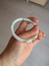 Load image into Gallery viewer, 53.9mm 100% natural Type A sunny green white purple round cut jadeite jade bangle BL96-4661