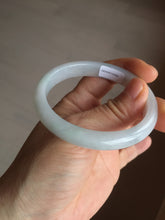 Load image into Gallery viewer, 52mm certified Type A 100% Natural green/purple/white oval Jadeite Jade bangle BM57-0280