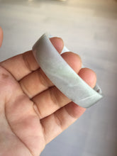 Load image into Gallery viewer, 51mm Certified Type A 100% Natural light purple/white square Jadeite Jade bangle BN94-2711