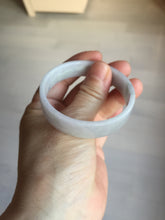 Load image into Gallery viewer, 51mm Certified Type A 100% Natural light purple/white square Jadeite Jade bangle BN94-2711