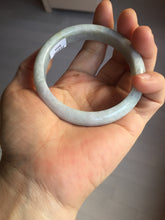 Load image into Gallery viewer, 56.5mm certified Type A 100% Natural purple white Jadeite Jade bangle D138-4044