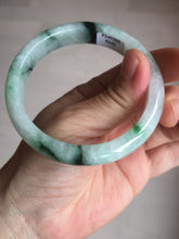Load image into Gallery viewer, 56.5mm Certificated sunny green/dark green/white jadeite jade bangle BK120-8240
