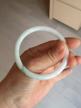 Load image into Gallery viewer, 53.9mm 100% natural Type A sunny green white purple round cut jadeite jade bangle BL96-4661