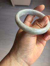 Load image into Gallery viewer, 56.5mm certified Type A 100% Natural purple white Jadeite Jade bangle D138-4044