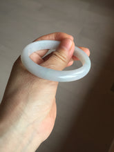Load image into Gallery viewer, 52mm certified Type A 100% Natural green/purple/white oval Jadeite Jade bangle BM57-0280