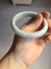Load image into Gallery viewer, 56.5mm certified Type A 100% Natural purple white Jadeite Jade bangle D138-4044