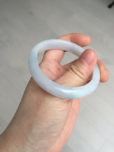 Load image into Gallery viewer, 52mm certified Type A 100% Natural green/purple/white oval Jadeite Jade bangle BM57-0280