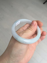 Load image into Gallery viewer, 52mm certified Type A 100% Natural green/purple/white oval Jadeite Jade bangle BM57-0280