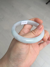 Load image into Gallery viewer, 52mm certified Type A 100% Natural green/purple/white oval Jadeite Jade bangle BM57-0280