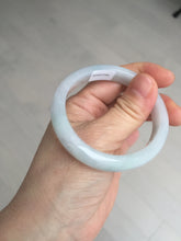 Load image into Gallery viewer, 52mm certified Type A 100% Natural green/purple/white oval Jadeite Jade bangle BM57-0280