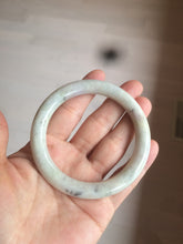 Load image into Gallery viewer, 56.9mm certified 100% natural type A light green/purple/yellow round cut jadeite jade bangle D125-8926