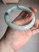 Load image into Gallery viewer, 56.5mm Certificated sunny green/dark green/white jadeite jade bangle BK120-8240