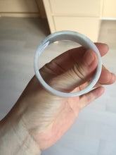 Load image into Gallery viewer, 51mm Certified Type A 100% Natural light purple/white square Jadeite Jade bangle BN94-2711