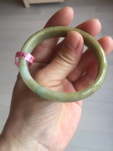 Load image into Gallery viewer, Certified 51.5 mm Type A 100% Natural green/yellow/brown oval Jadeite Jade bangle G67-7784