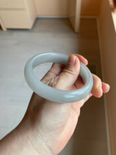 Load image into Gallery viewer, 56.6mm 100% natural smoky purple/icy ash gray Quartzite (Shetaicui jade) bangle SY58