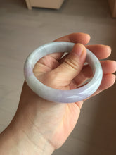 Load image into Gallery viewer, 57.5mm Certified Type A 100% Natural sunny green purple white jadeite Jade bangle BS99-2535