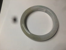 Load image into Gallery viewer, 55.9mm Certified Type A 100% Natural white/green/yellow early spring morning color Jadeite Jade bangle A105-5066
