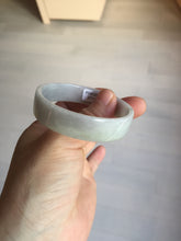 Load image into Gallery viewer, 51mm Certified Type A 100% Natural light purple/white square Jadeite Jade bangle BN95-2713