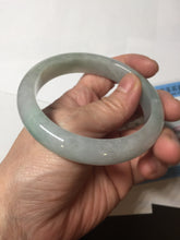 Load image into Gallery viewer, 58.5mm Certified Type A 100% Natural icy watery green/purple chubby Jadeite Jade bangle PB246-9529