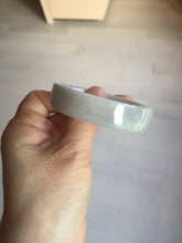 Load image into Gallery viewer, 51mm Certified Type A 100% Natural light purple/white square Jadeite Jade bangle BN95-2713