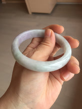 Load image into Gallery viewer, 57.5mm Certified Type A 100% Natural sunny green purple white jadeite Jade bangle BS99-2535