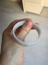 Load image into Gallery viewer, 51mm Certified Type A 100% Natural light purple/white square Jadeite Jade bangle BN95-2713