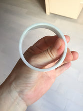 Load image into Gallery viewer, 51mm Certified Type A 100% Natural light purple/white square Jadeite Jade bangle BN95-2713