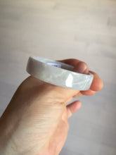 Load image into Gallery viewer, 51mm Certified Type A 100% Natural light purple/white square Jadeite Jade bangle BN96-2709