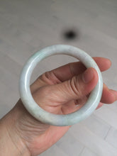 Load image into Gallery viewer, 54.8mm certified 100% natural type A light green/purple/yellow round cut jadeite jade bangle D124-8929