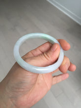 Load image into Gallery viewer, 51mm certified Type A 100% Natural green/purple/white oval Jadeite Jade bangle BM59-0262