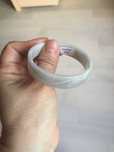 Load image into Gallery viewer, 51mm Certified Type A 100% Natural light purple/white square Jadeite Jade bangle BN96-2709