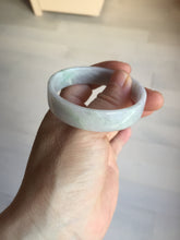 Load image into Gallery viewer, 51mm Certified Type A 100% Natural light purple/white square Jadeite Jade bangle BN96-2709